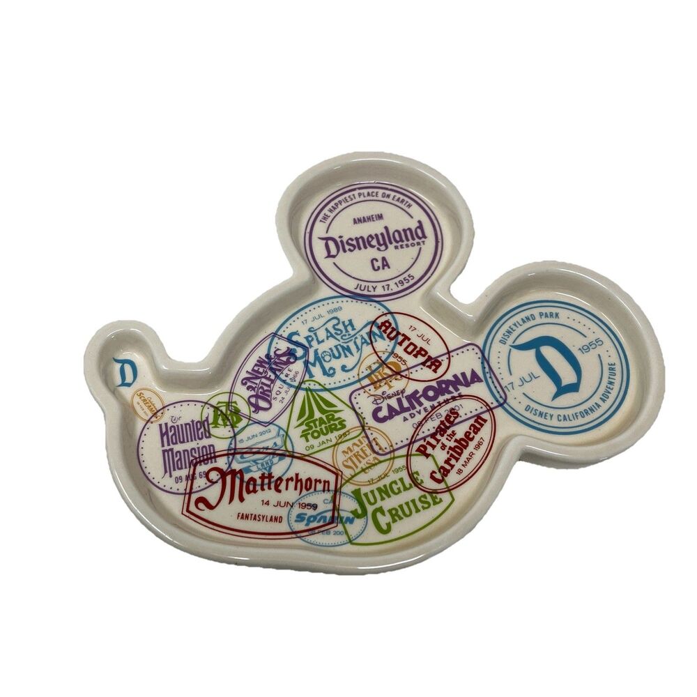 Disneyland Resort Mickey Mouse Ceramic Trinket Dish Catchall Haunted Mansion NEW